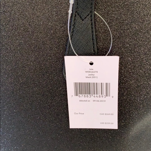 ❤️SOLD❤️Kate Spade Joeley tote bag purse black NEW - Picture 5 of 8
